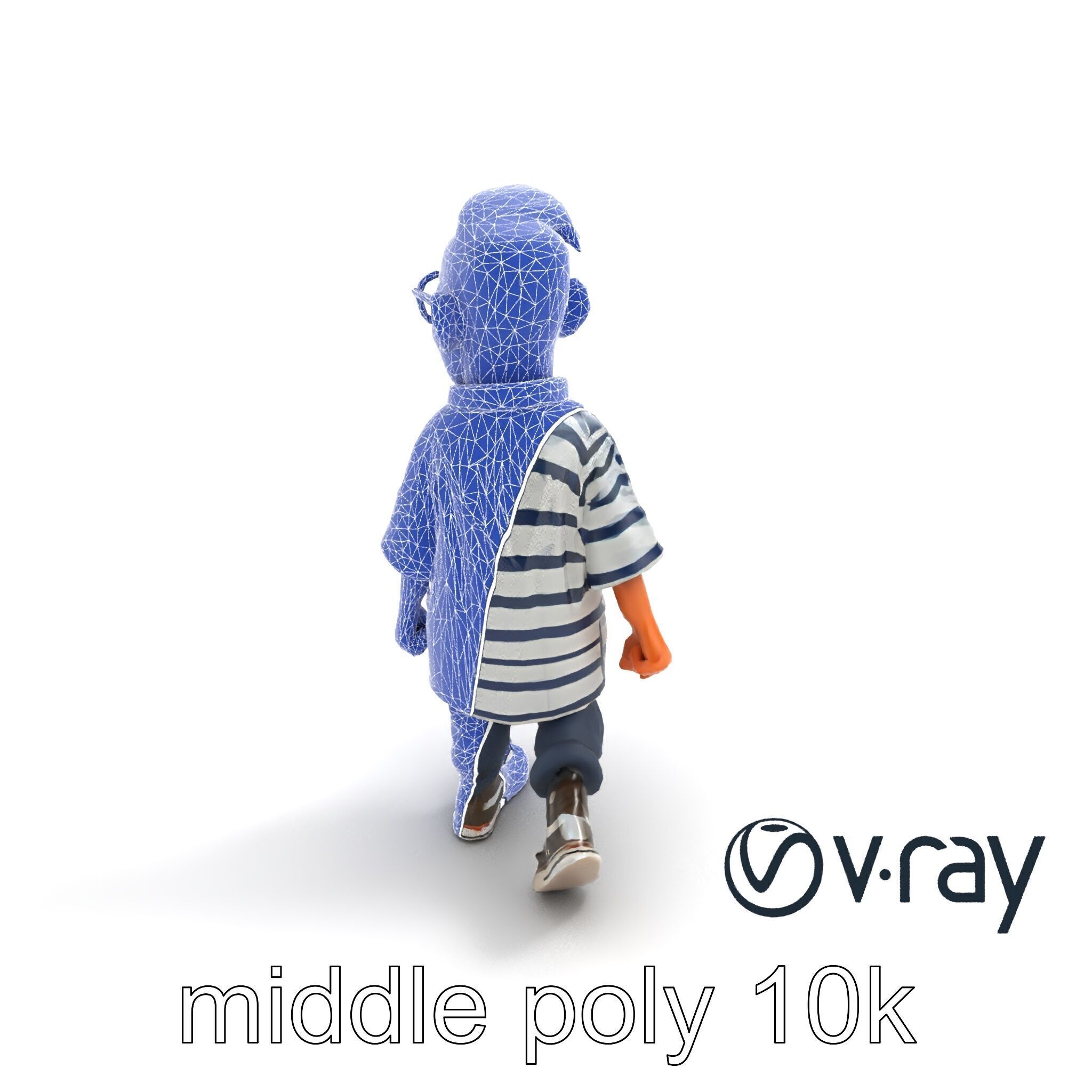 Sassy Twin Sister Doll Character model pack Low-poly 3D model_10