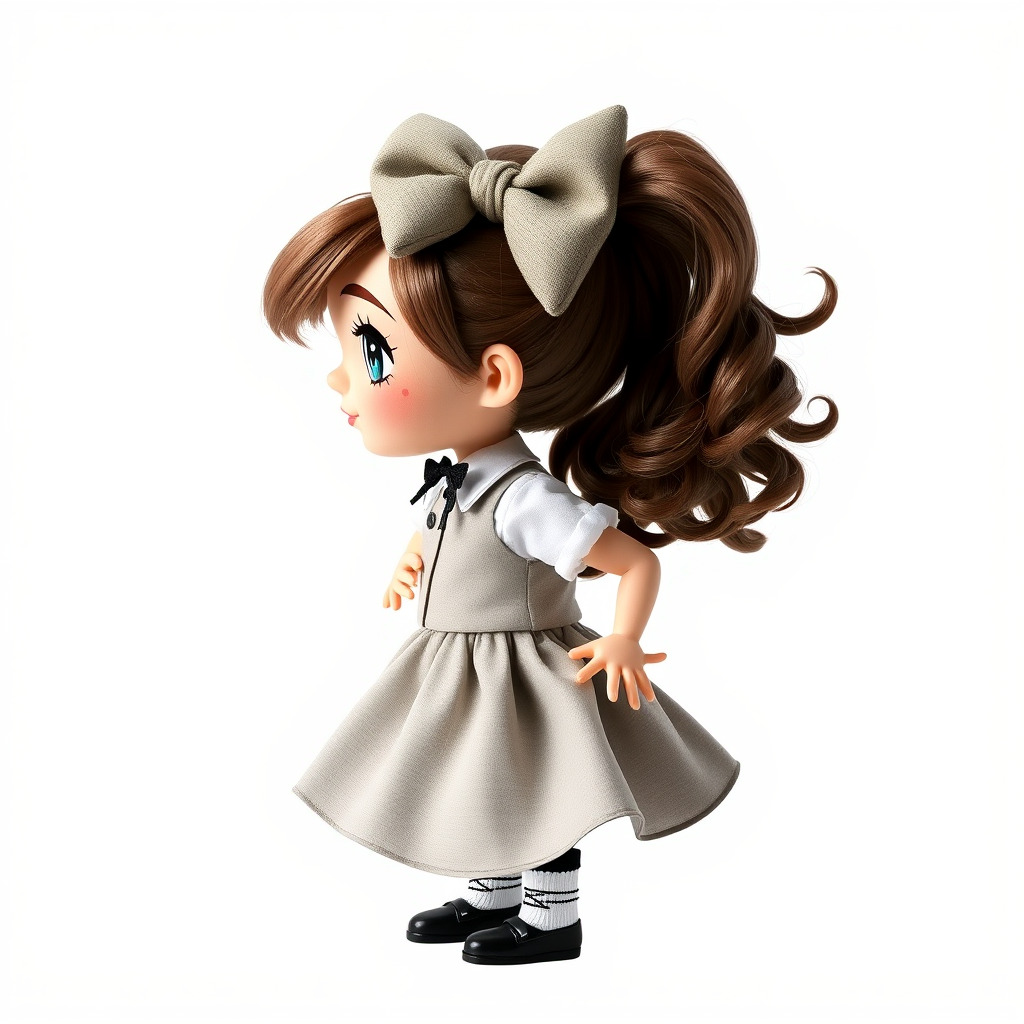 Sassy Twin Sister Doll Character model pack Low-poly 3D model_31