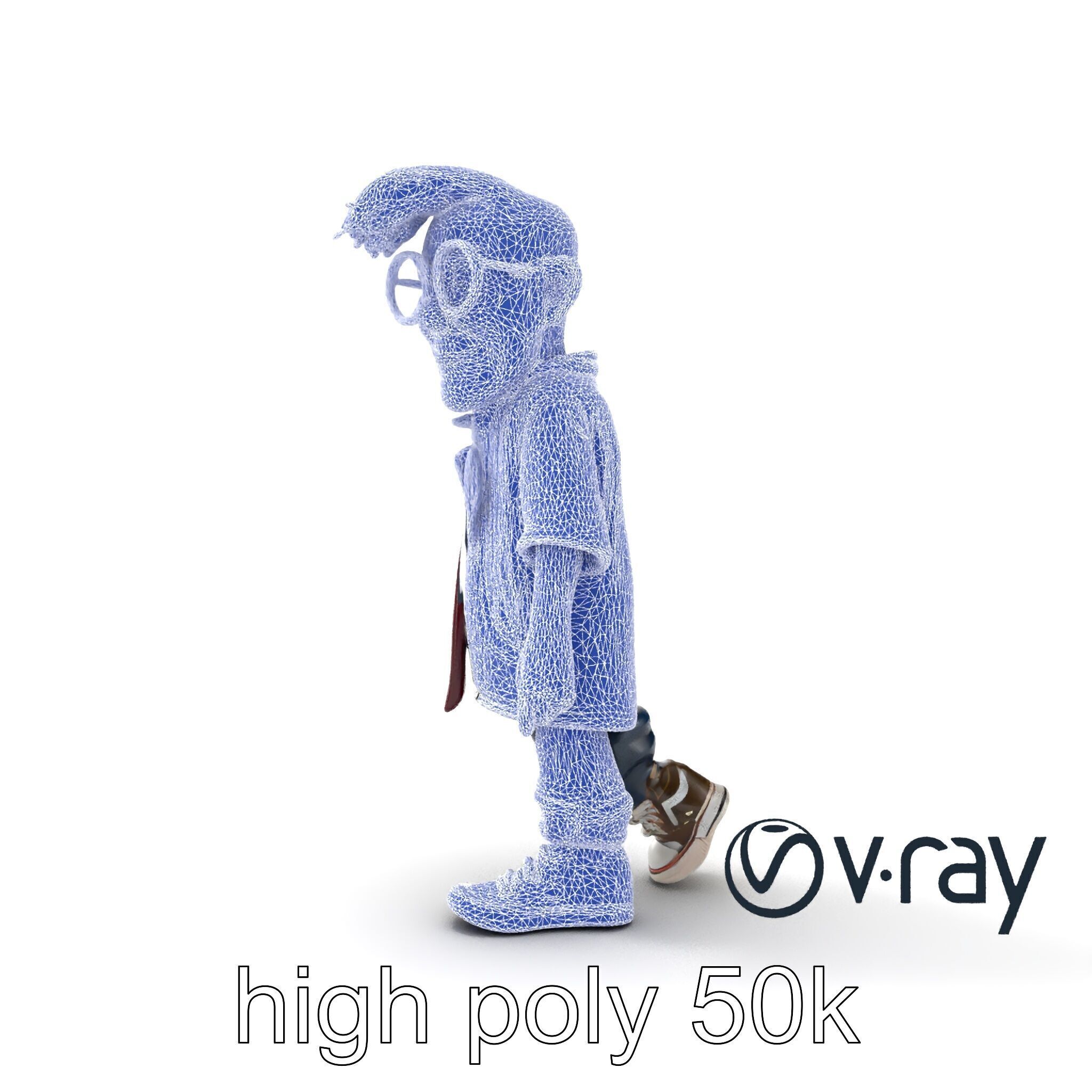 Sassy Twin Sister Doll Character model pack Low-poly 3D model_24