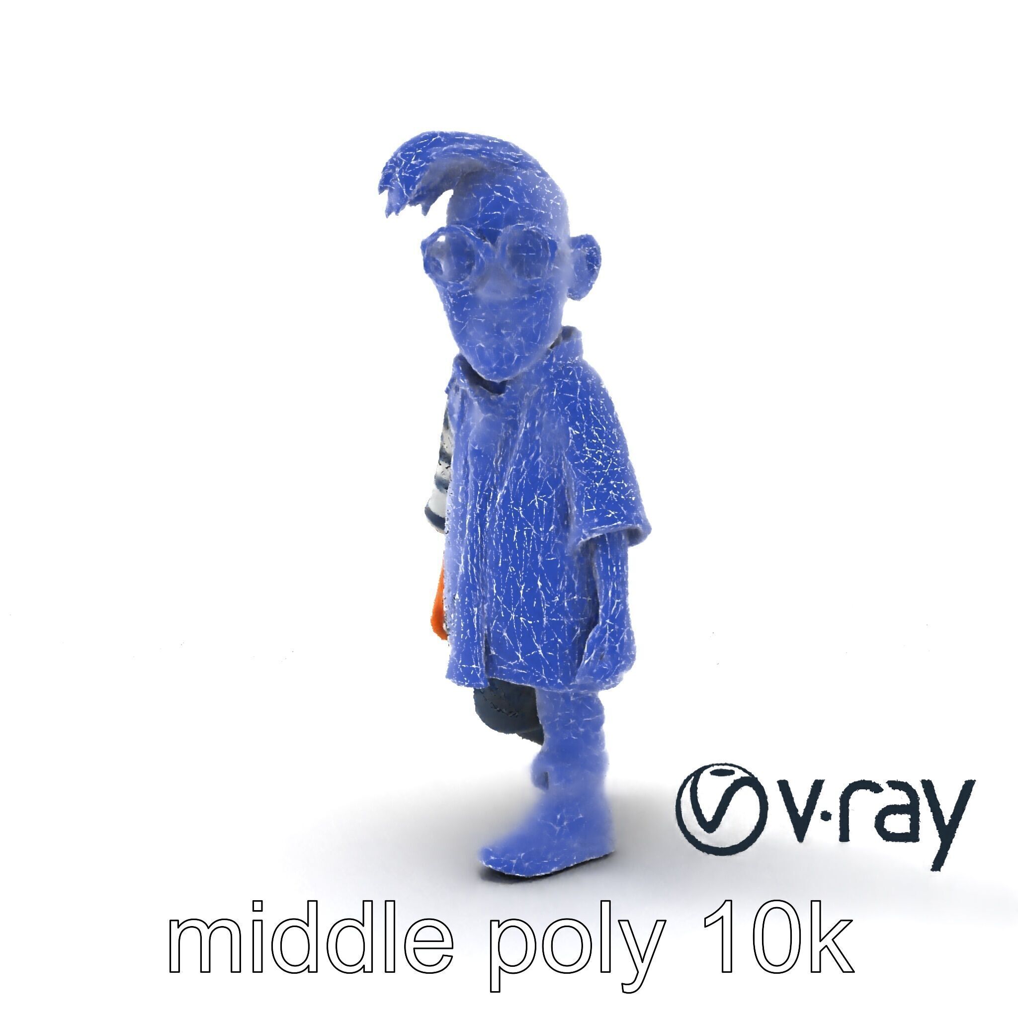 Sassy Twin Sister Doll Character model pack Low-poly 3D model_23