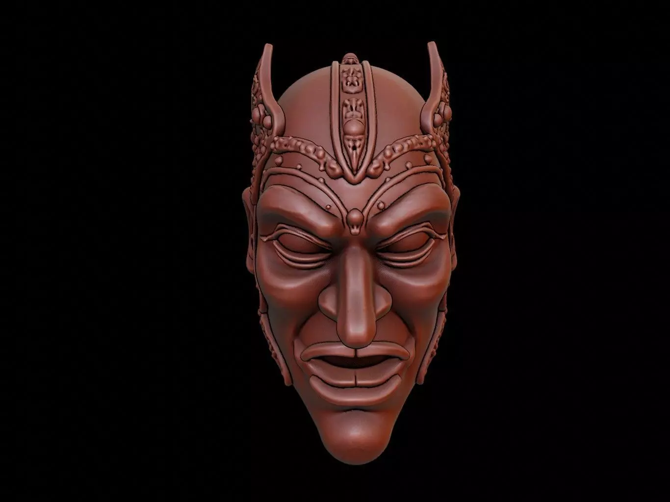 Ancient Warrior Mask 3d Printing 3D print model_0