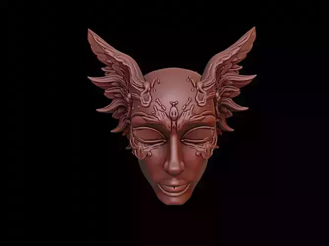 Angel Mask 3d Printing