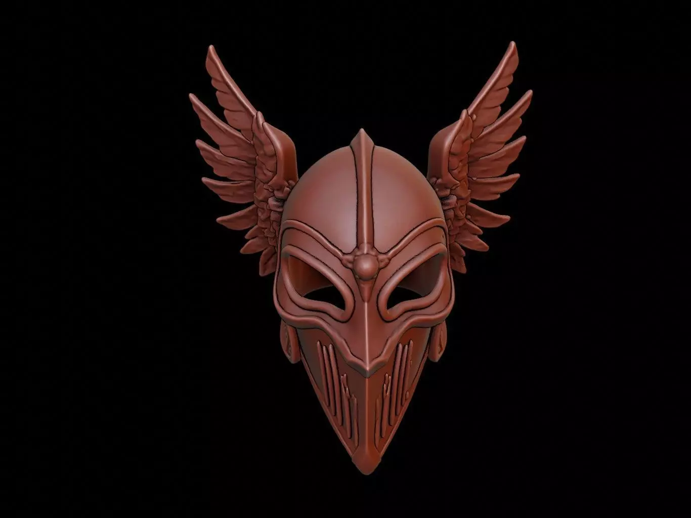 Angelic Knight Mask 3d Printing 3D print model_0
