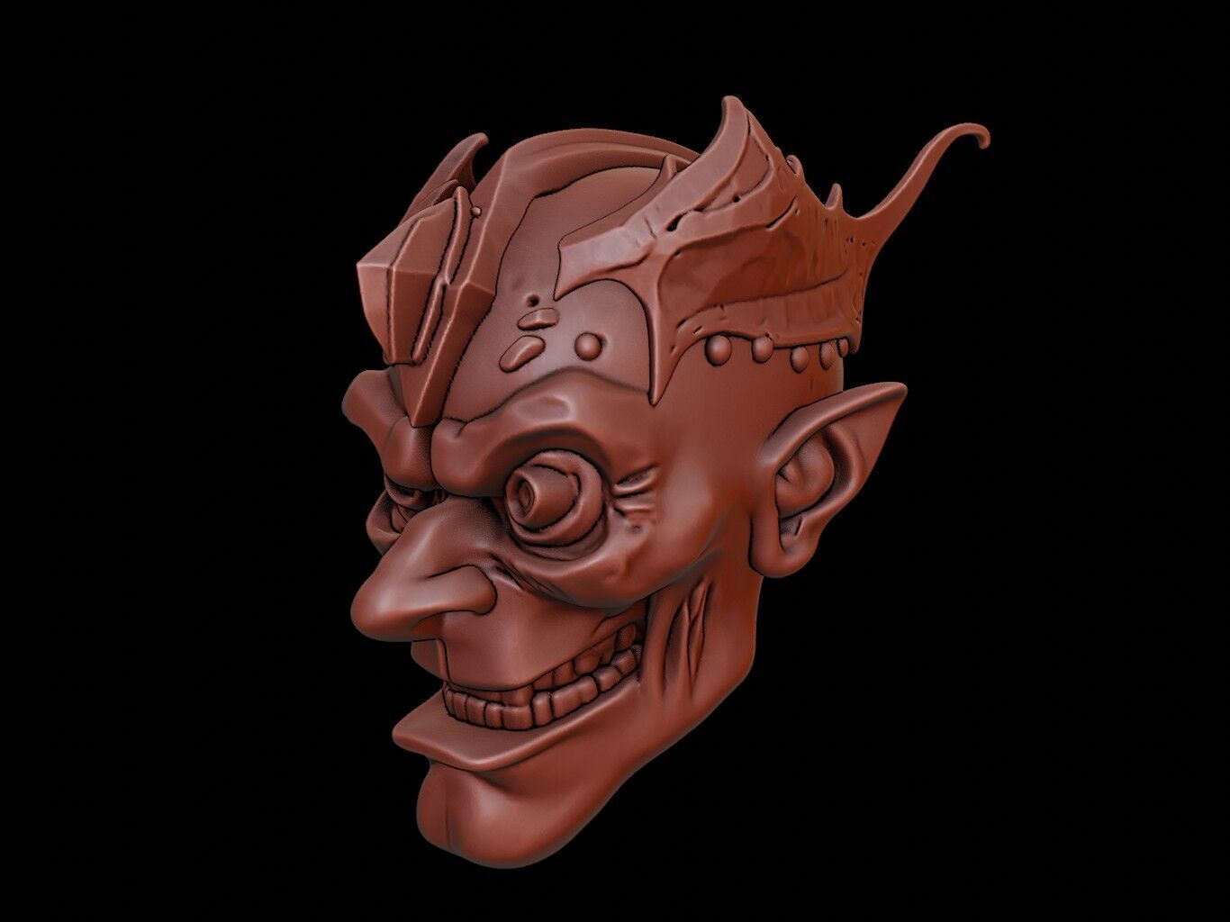 Arcane Mage Mask 3d Printing 3D print model_2