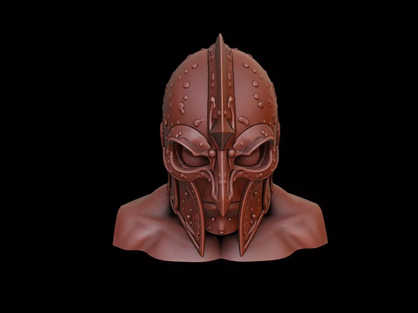 Armored Guardian Mask 3d Printing 3D print model