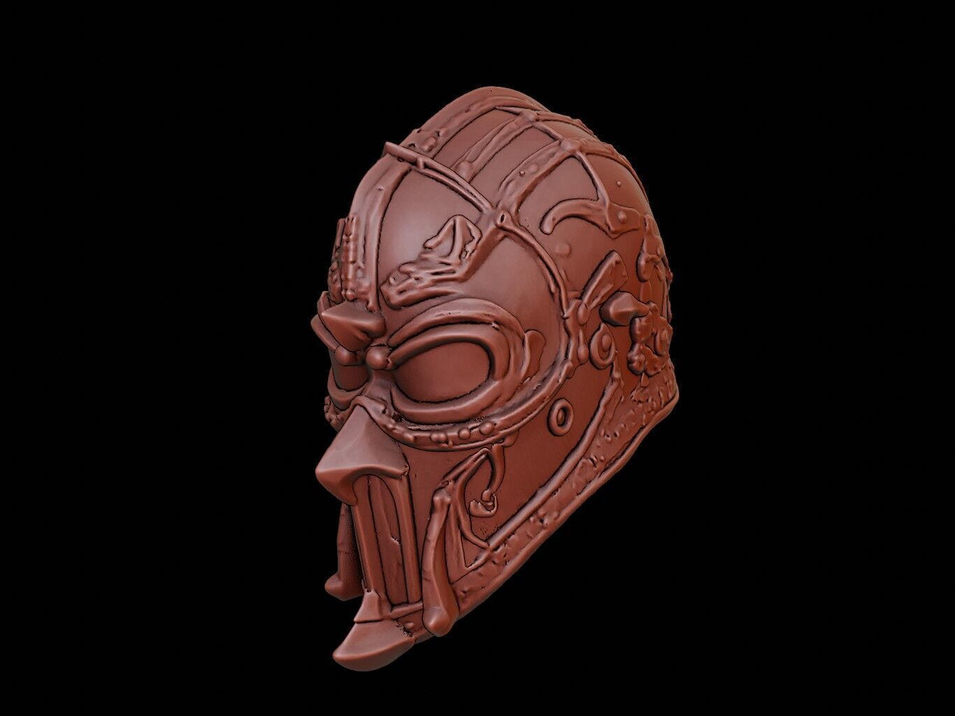 Armored Guardian Mask 3d Printing 3D print model_2