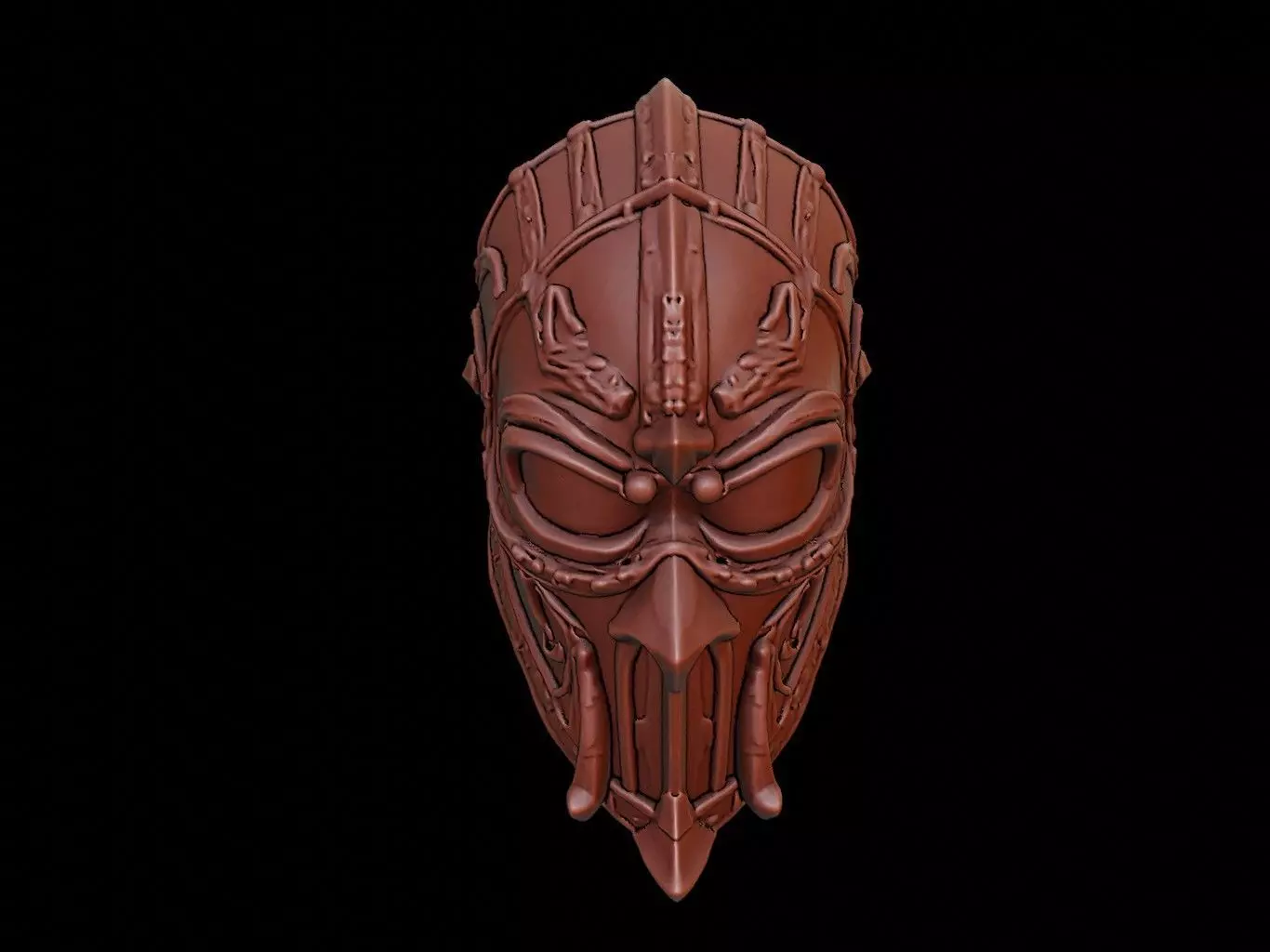 Armored Guardian Mask 3d Printing 3D print model_0