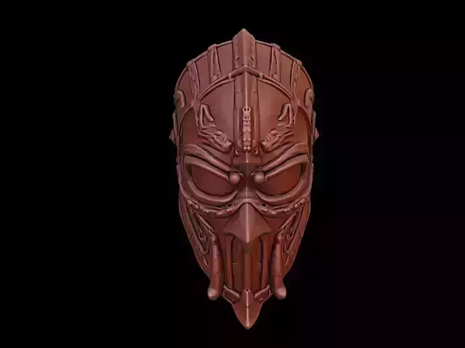 Armored Guardian Mask 3d Printing