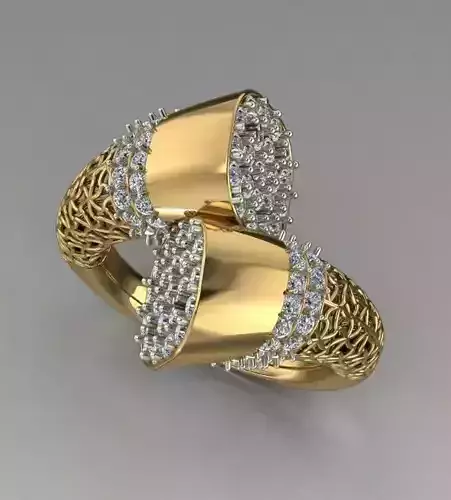 Beautifull Stone Ring 3D print model