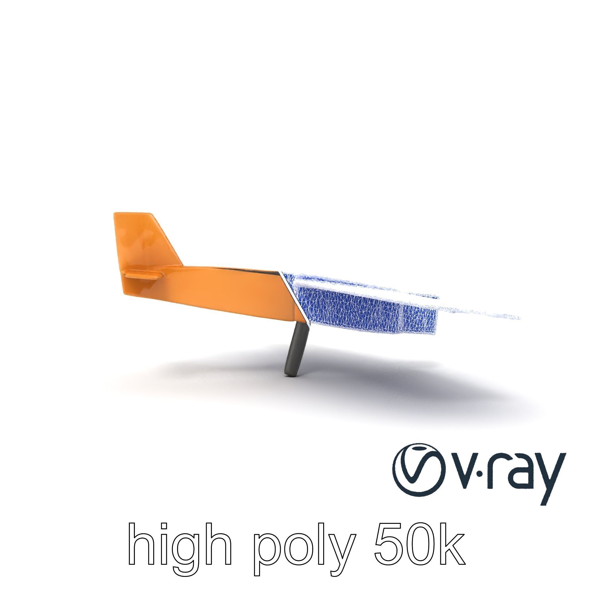 Cardboard Airplane Rustic Texture Model Pack Low-poly 3D model_23