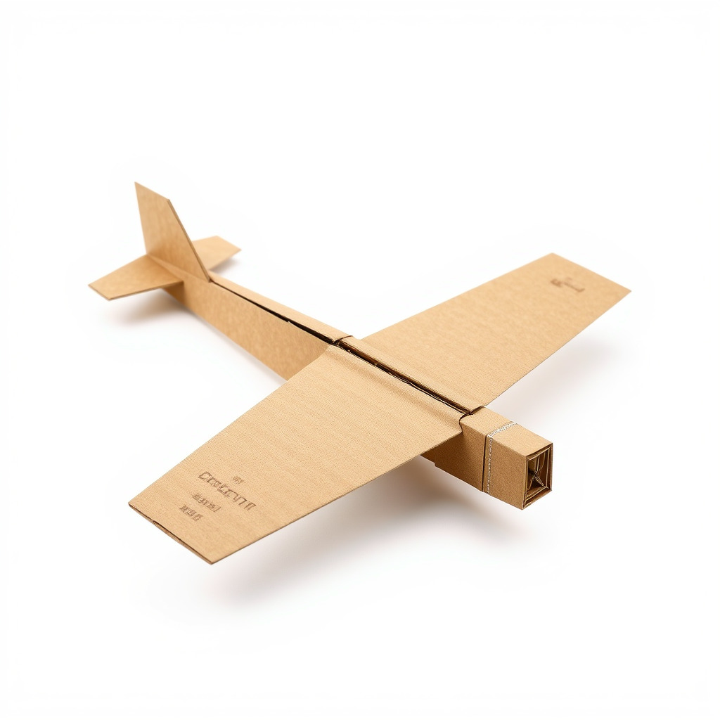Cardboard Airplane Rustic Texture Model Pack Low-poly 3D model_3