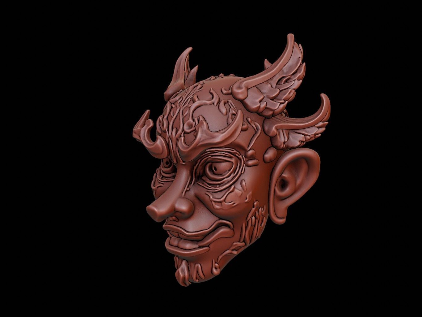Celestial Mask 3d Printing 3D print model_2
