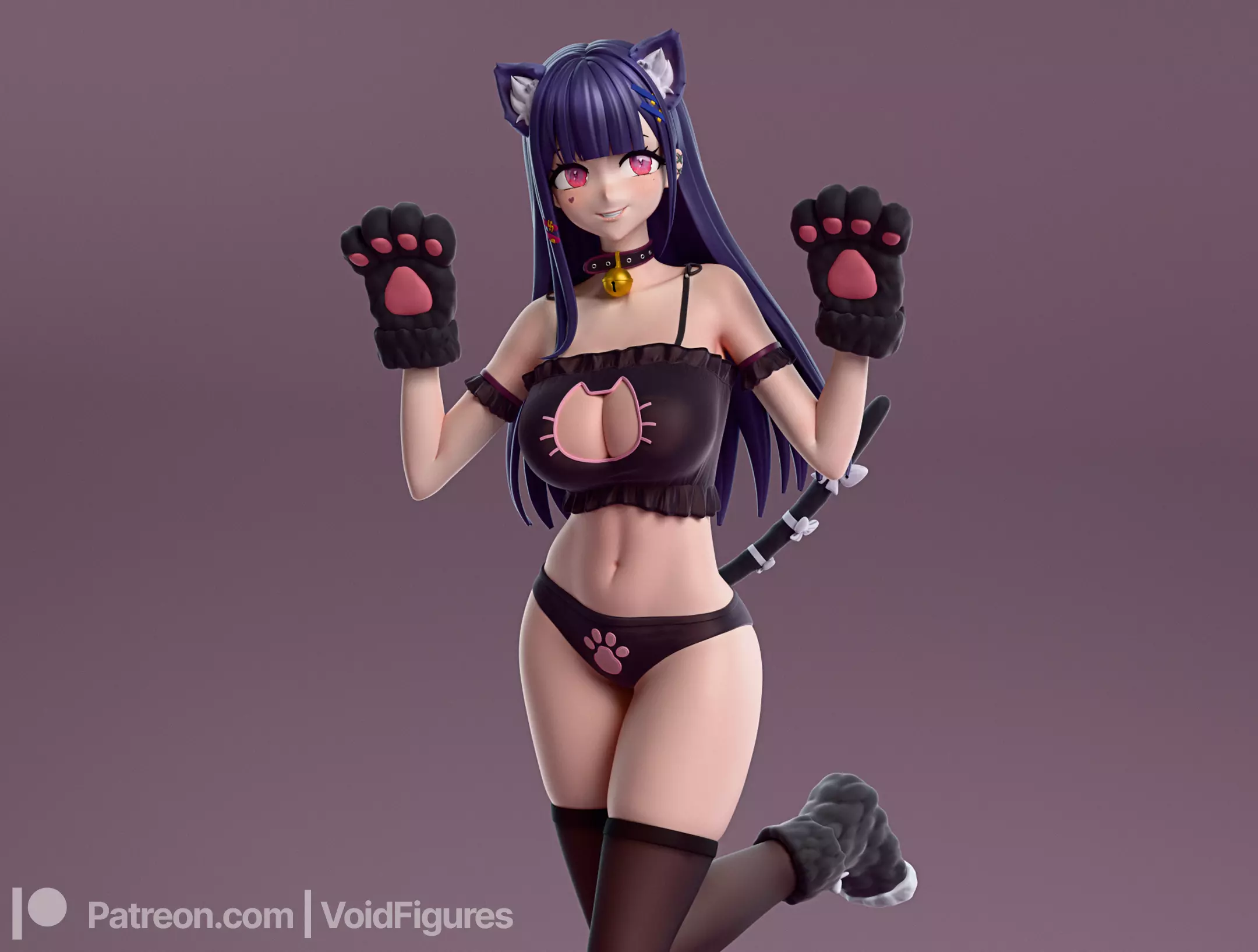 Akuma Nihmune Figure 3D print model_0