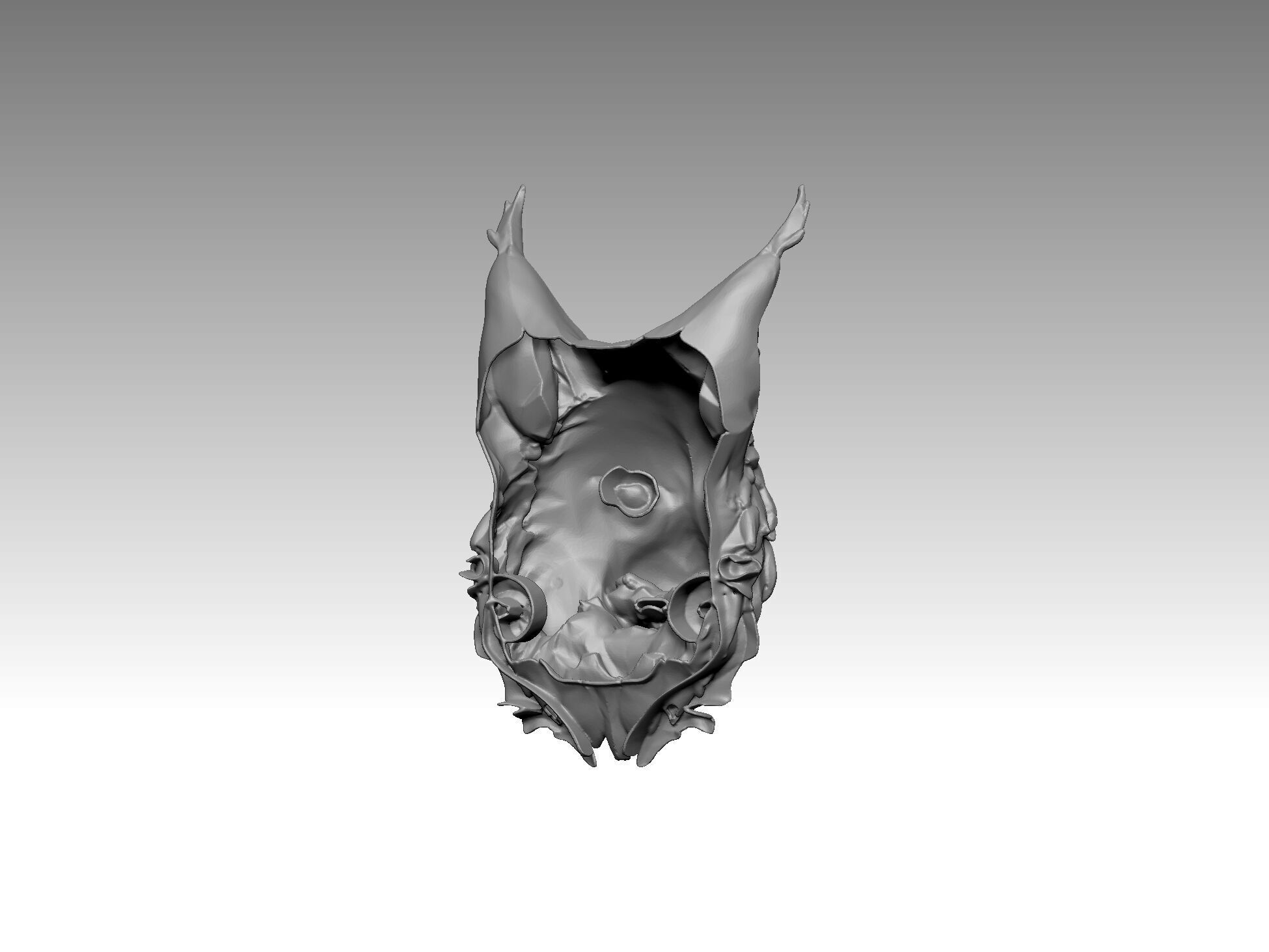 cat head puma 3D print model_5