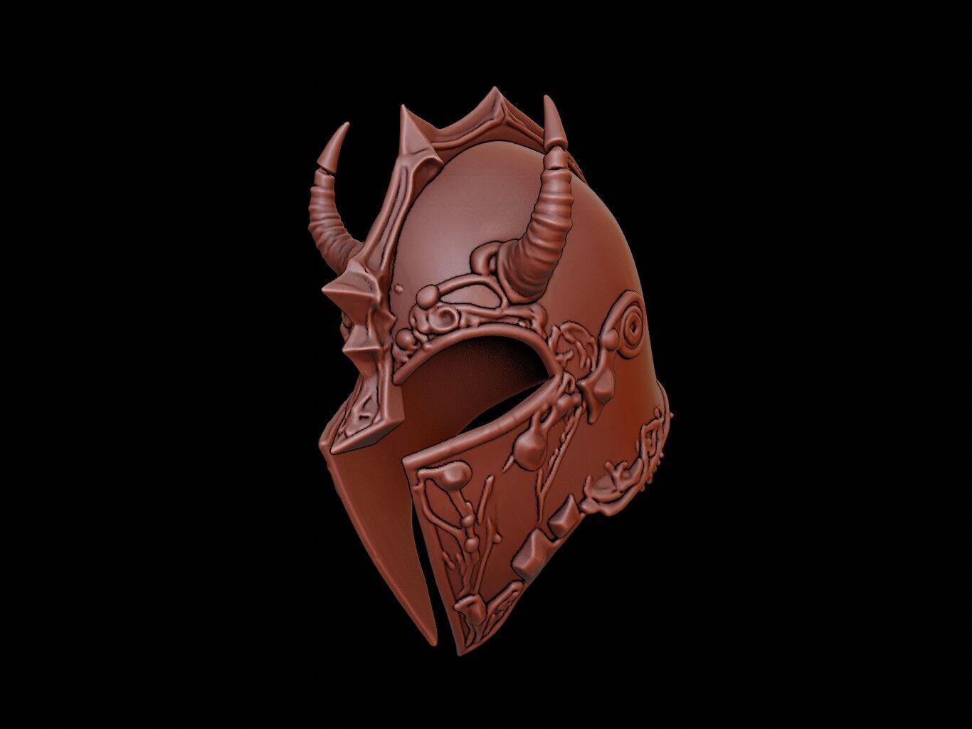 Cursed Knight Mask 3d Printing 3D print model_2