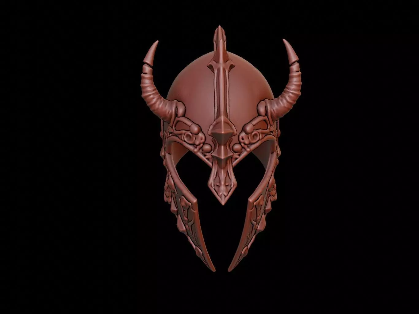 Cursed Knight Mask 3d Printing 3D print model_0