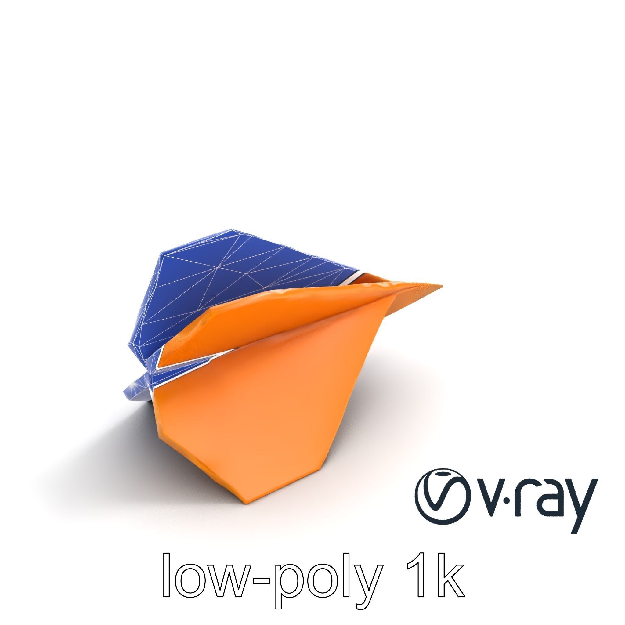 Simple Paper Airplane Folded Design model pack Low-poly 3D model_29