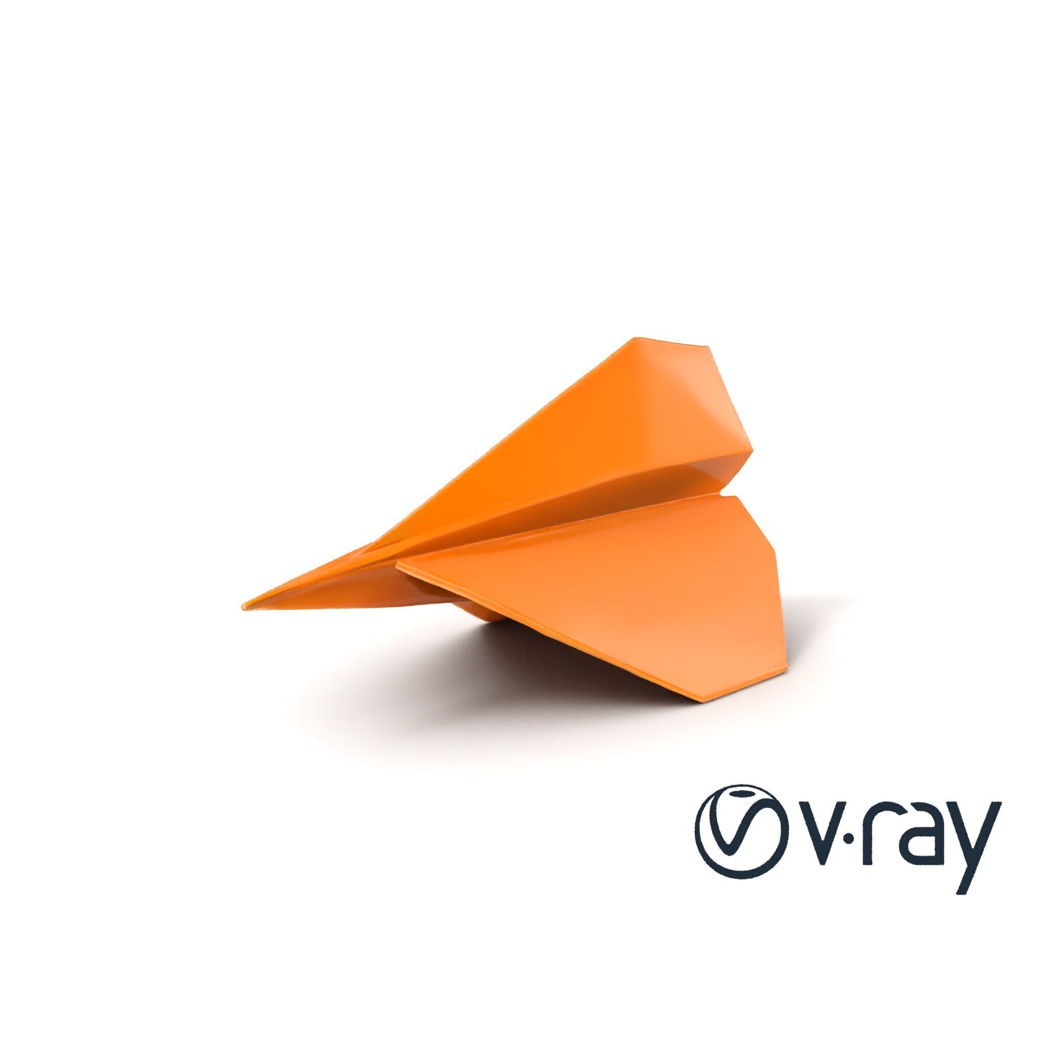 Simple Paper Airplane Folded Design model pack Low-poly 3D model_9