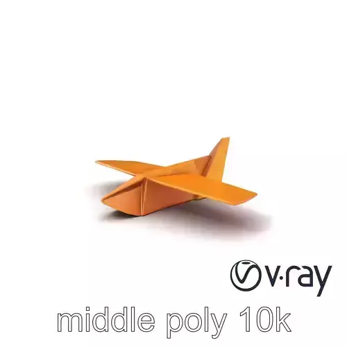 Simple Paper Airplane Folded Design model pack