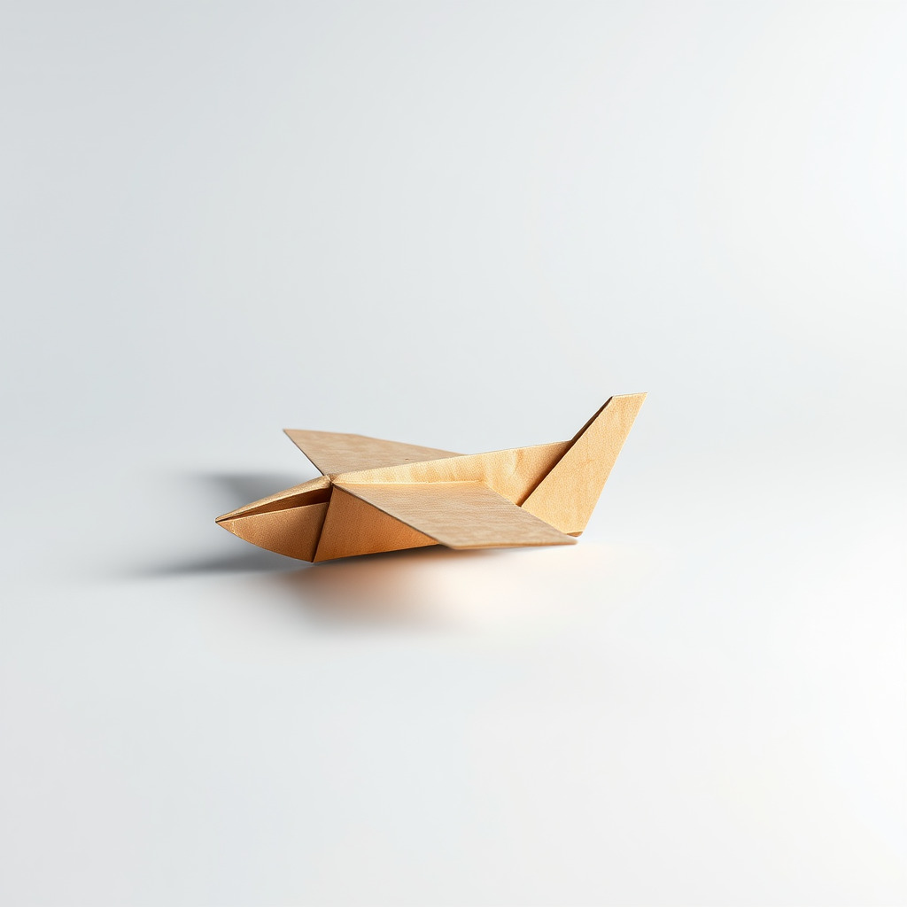 Simple Paper Airplane Folded Design model pack Low-poly 3D model_3