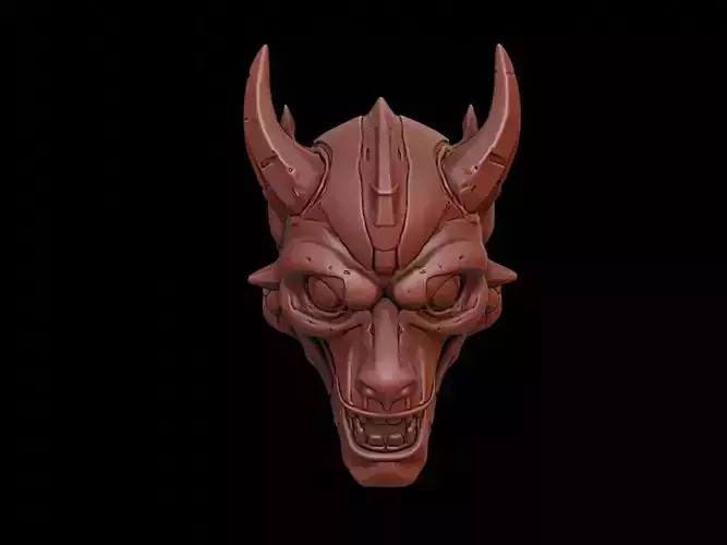 Cyber Beast Mask 3d Printing