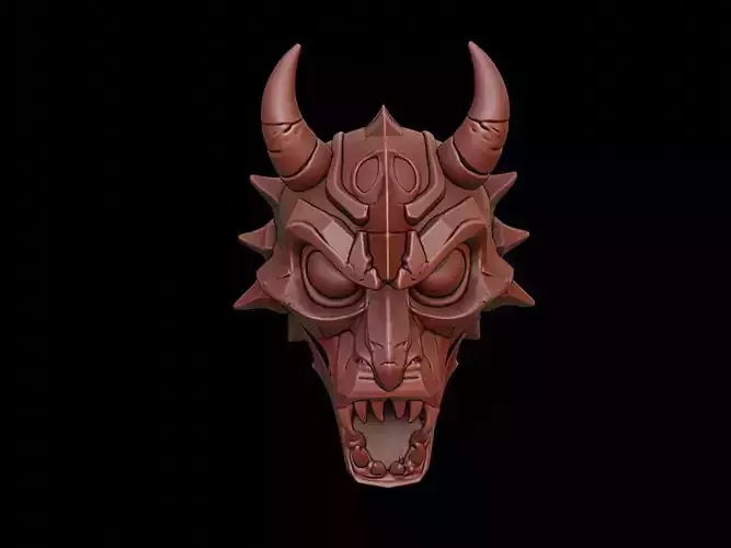 Cyber Beast Mask 3d Printing