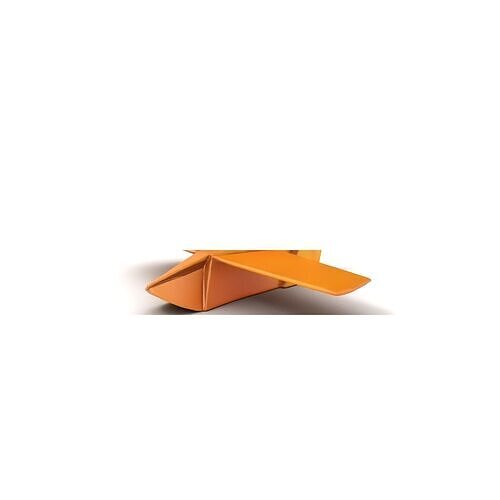 Minimalist Paper Airplane with Folded Tail model pack Low-poly 3D model