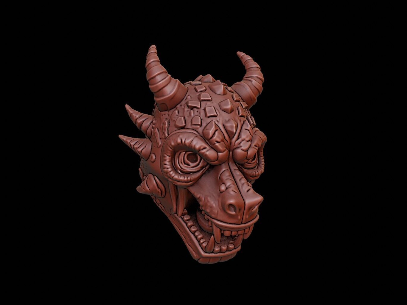 Cyber Beast Mask 3d Printing 3D print model_1