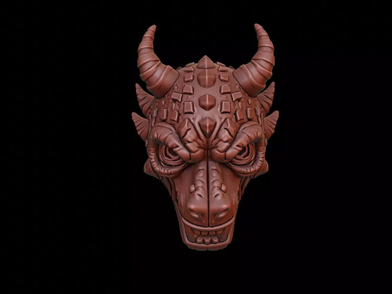 Cyber Beast Mask 3d Printing 3D print model_0