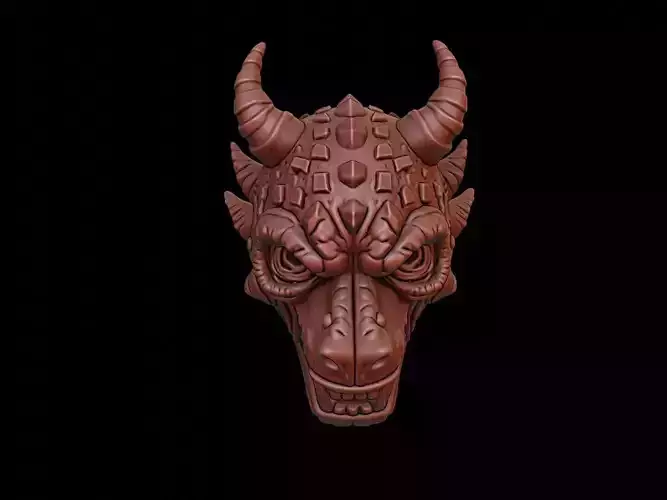 Cyber Beast Mask 3d Printing