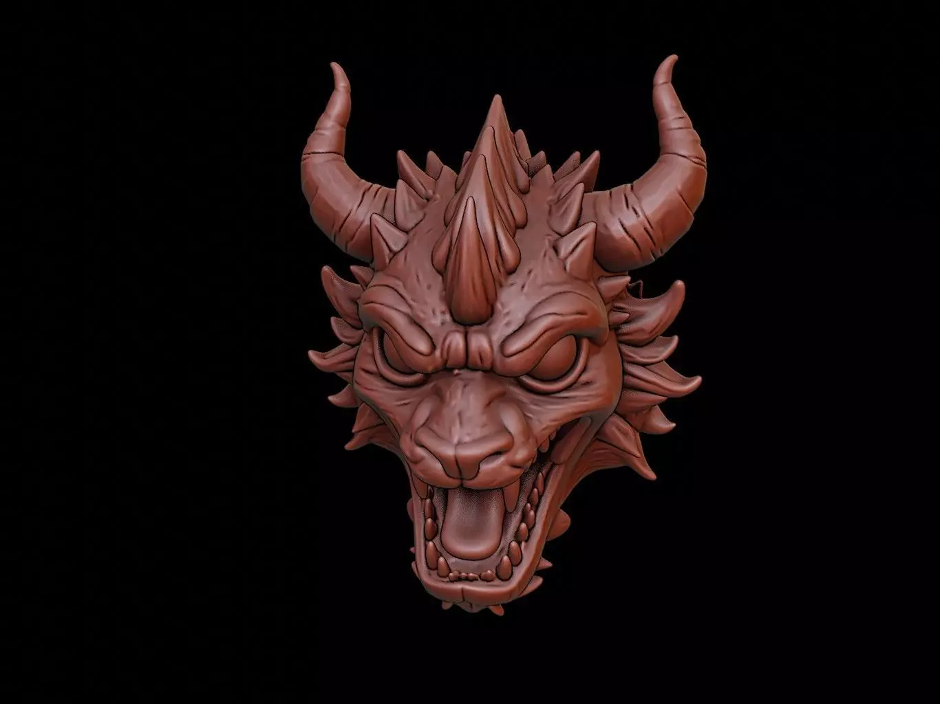 Cyber Beast Mask 3d Printing 3D print model_0