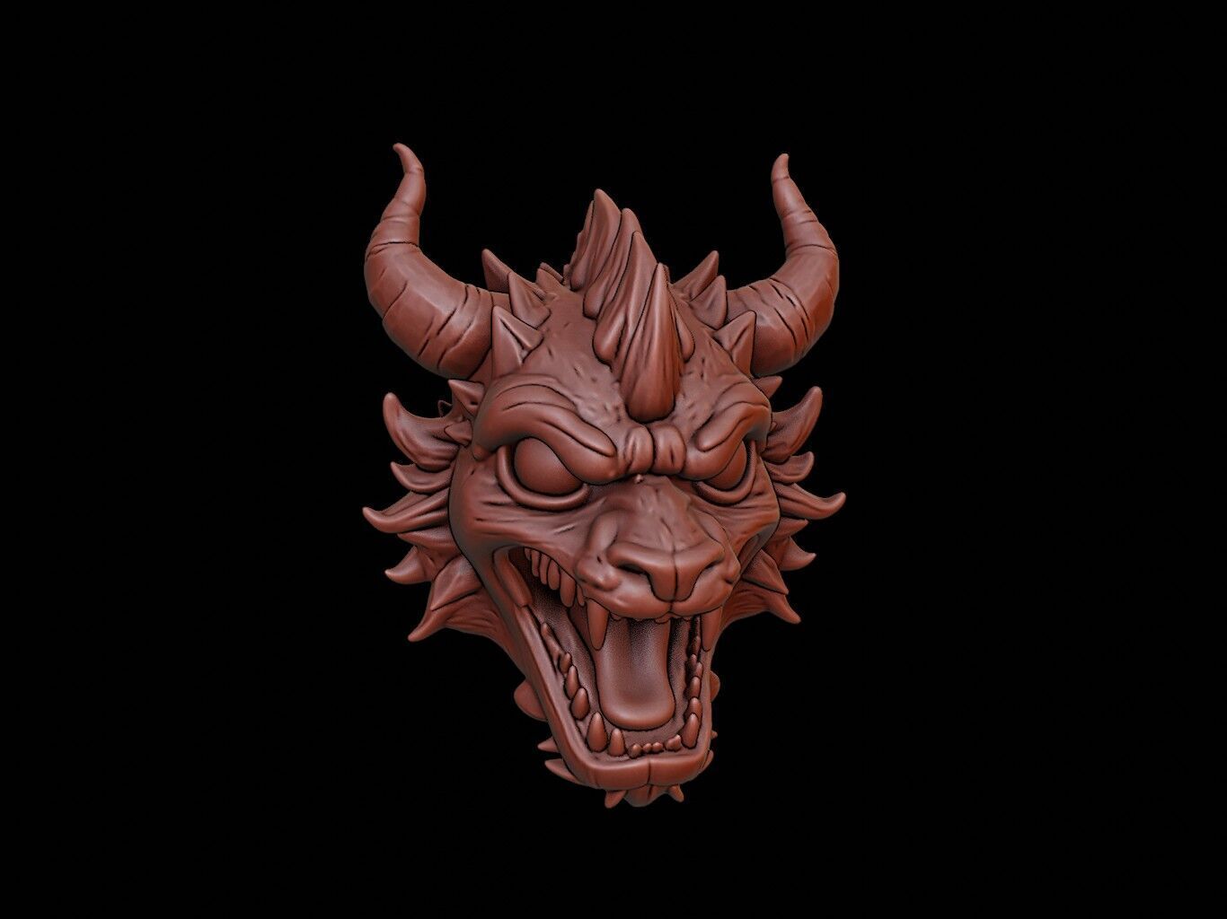 Cyber Beast Mask 3d Printing 3D print model_1