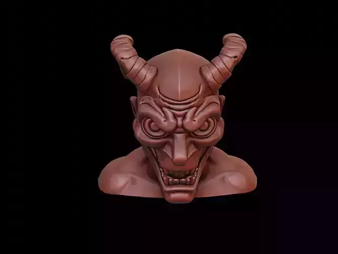 Cyber Demon Mask 3d Printing