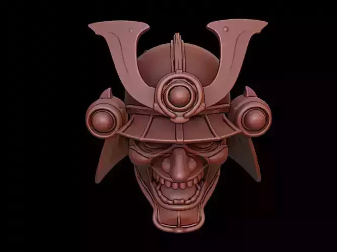 Cyber Samurai Mask 3d Printing