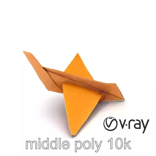 Origami Airplane Natural Design model pack