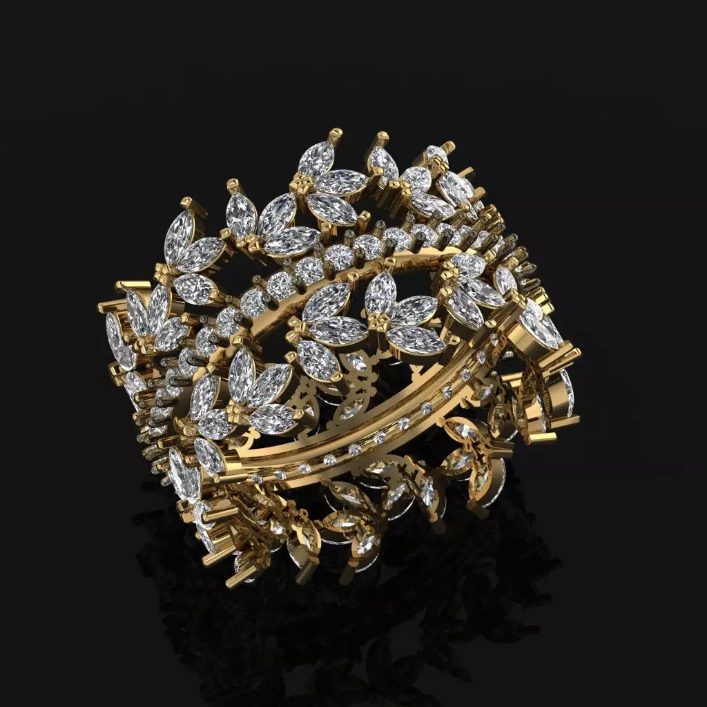 Engagment Diamond Ring 3D print model