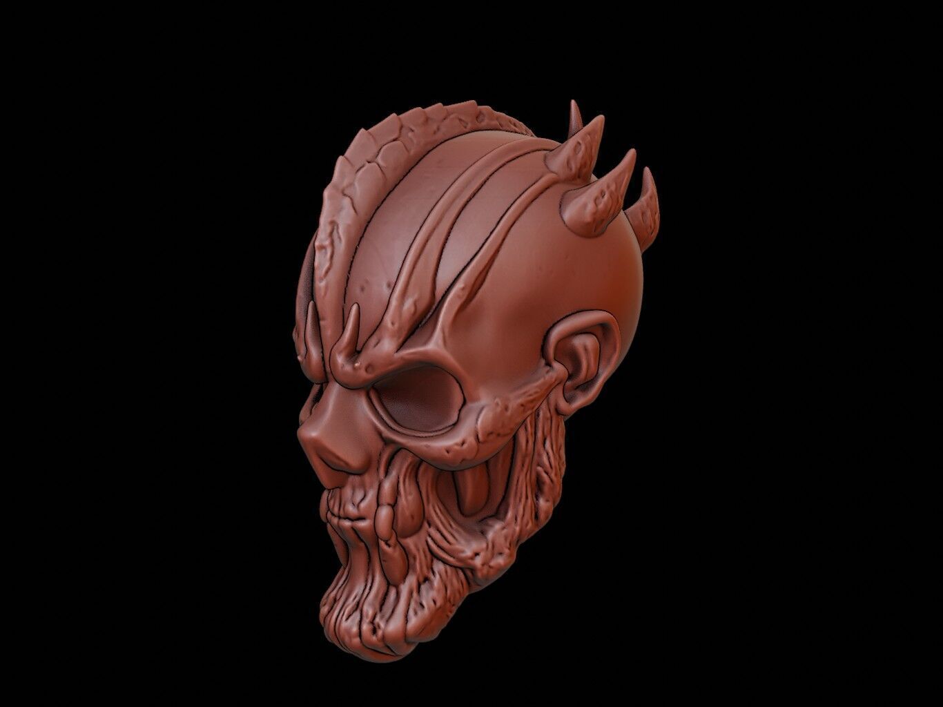 Dark Wizard Mask 3d Printing 3D print model_2
