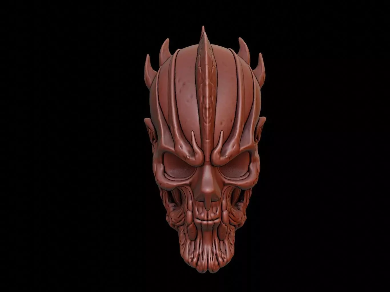 Dark Wizard Mask 3d Printing 3D print model_0
