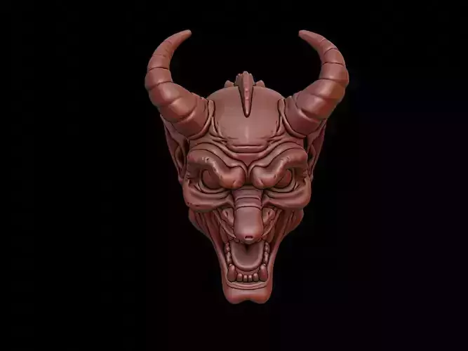 Demon Mask 3d Printing