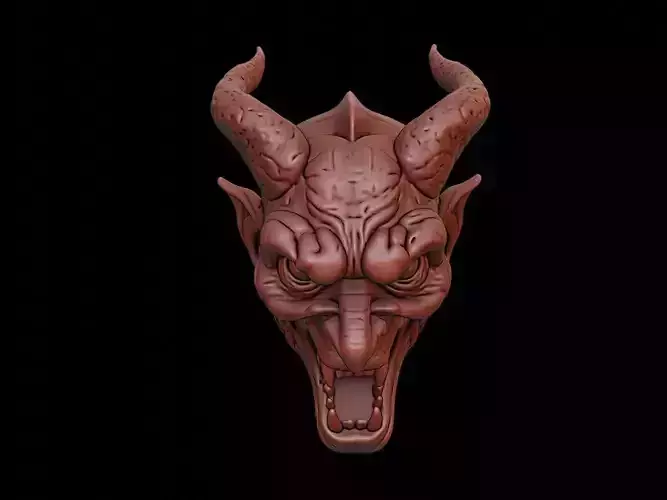 Demon Mask 3d Printing