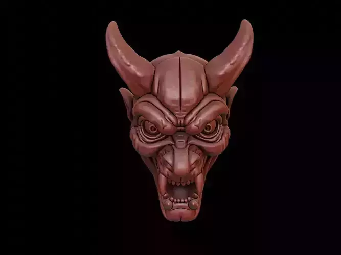 Demon Mask 3d Printing