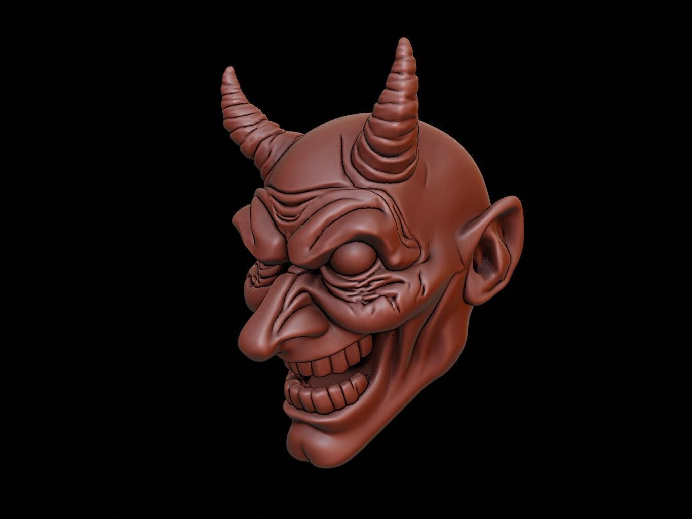 Devil Mask 3d Printing 3D print model_2