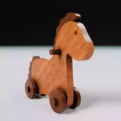 Vintage Wooden Toy Horse