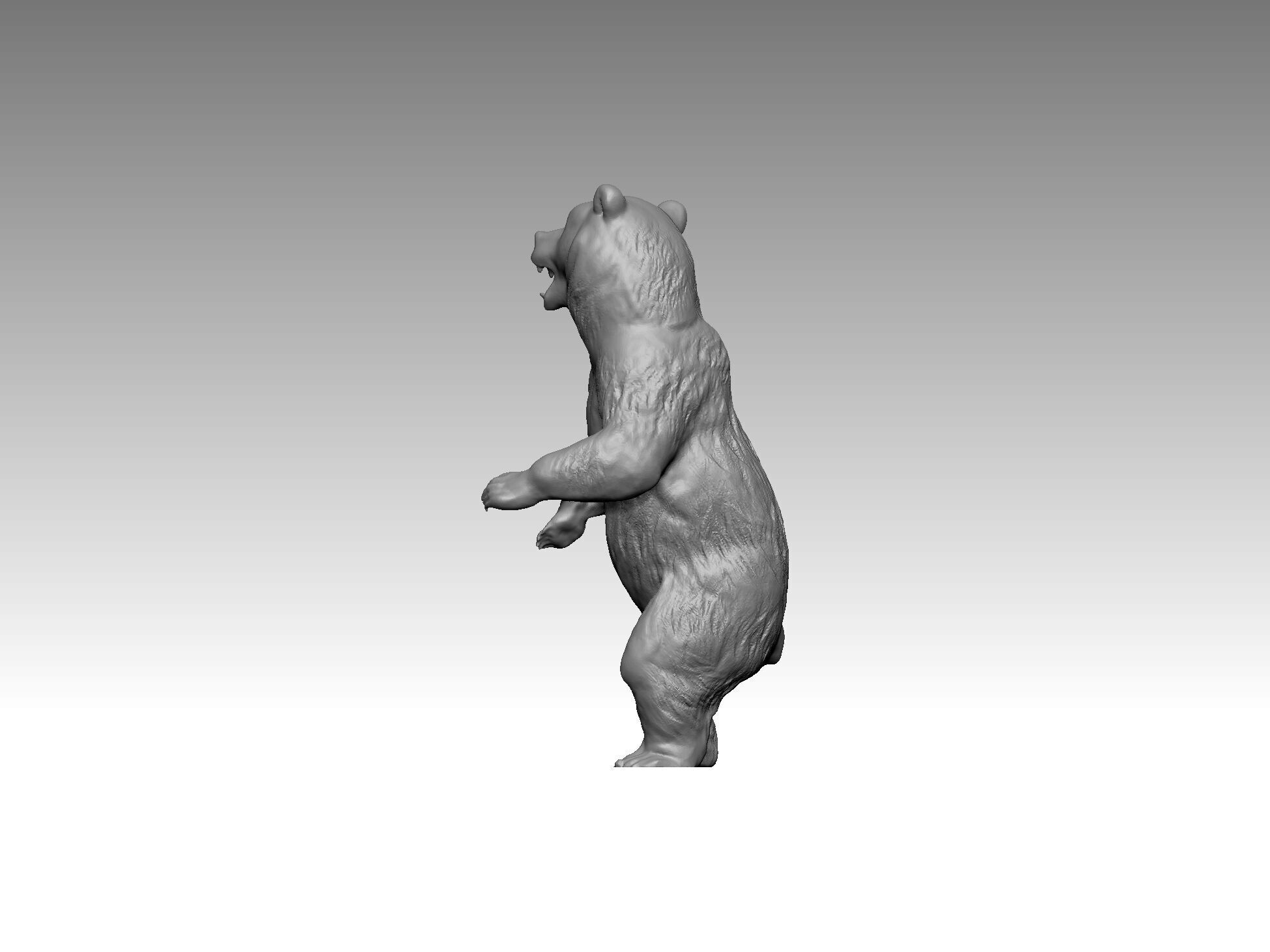 bear statue animal 3D print model_3