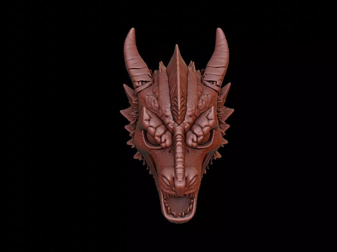Dragon Knight Mask 3d Printing 3D print model_0