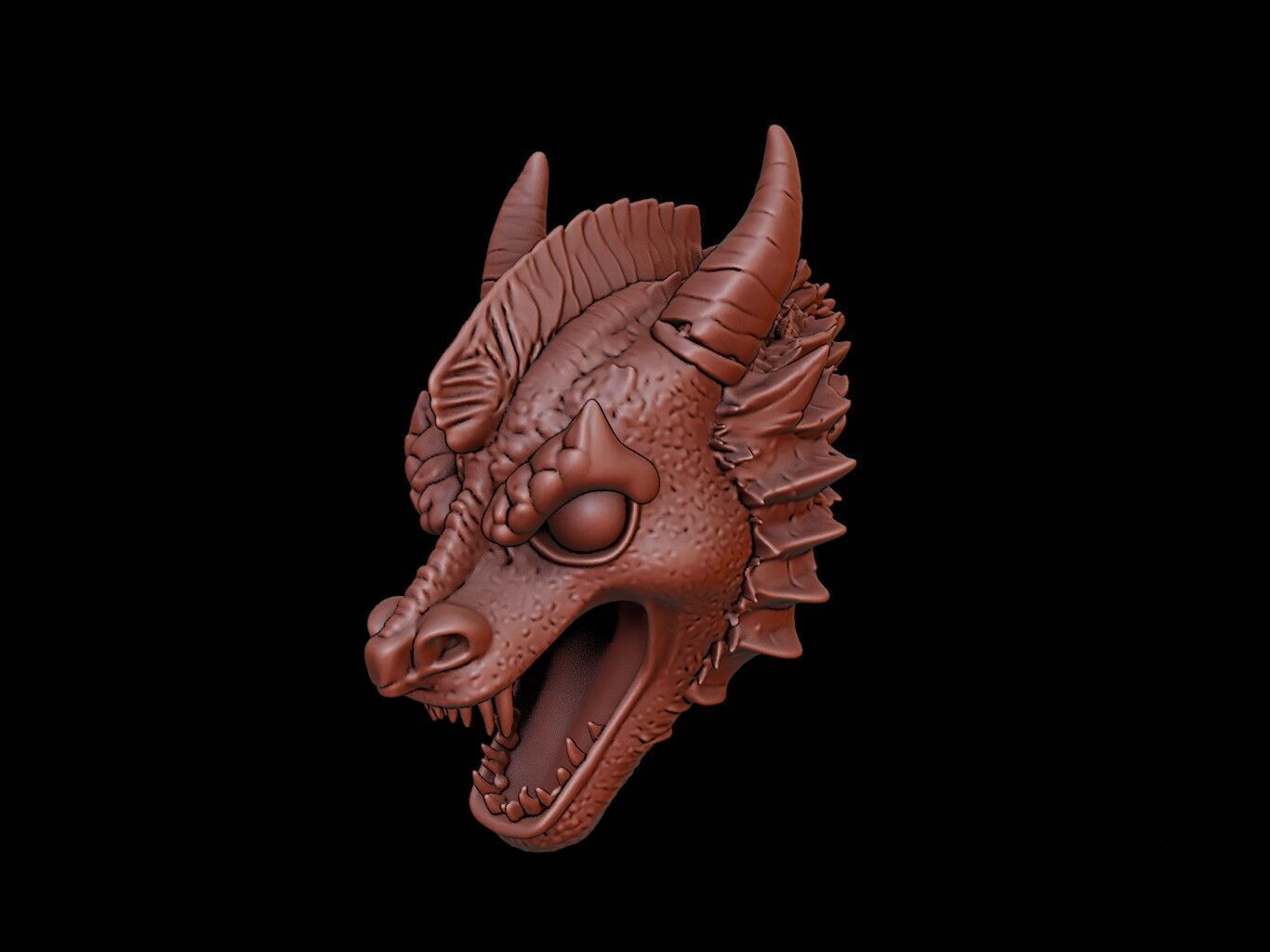 Dragon Knight Mask 3d Printing 3D print model_2