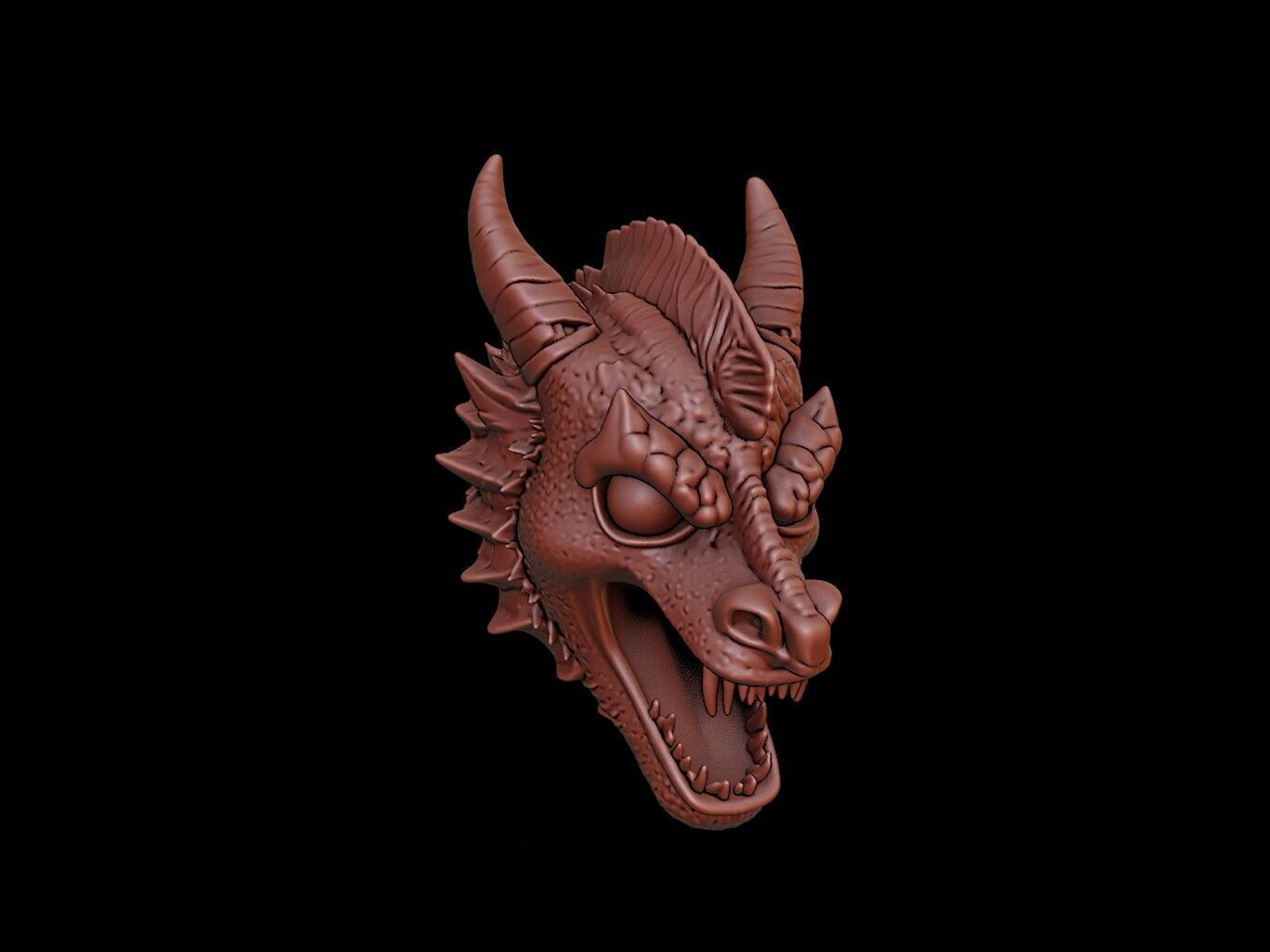 Dragon Knight Mask 3d Printing 3D print model_1