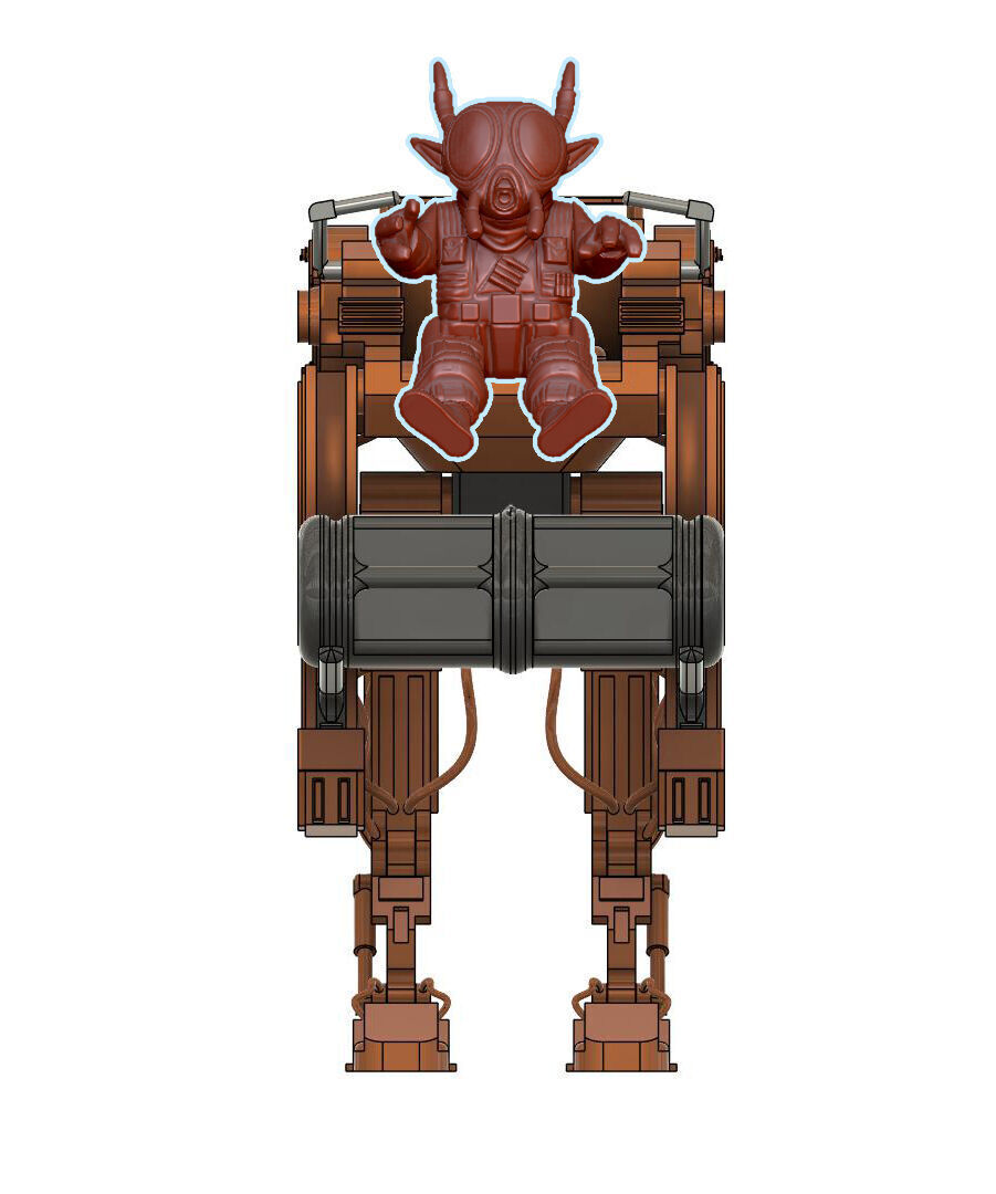 star wars vazzet dipters and droid 3D print model_1