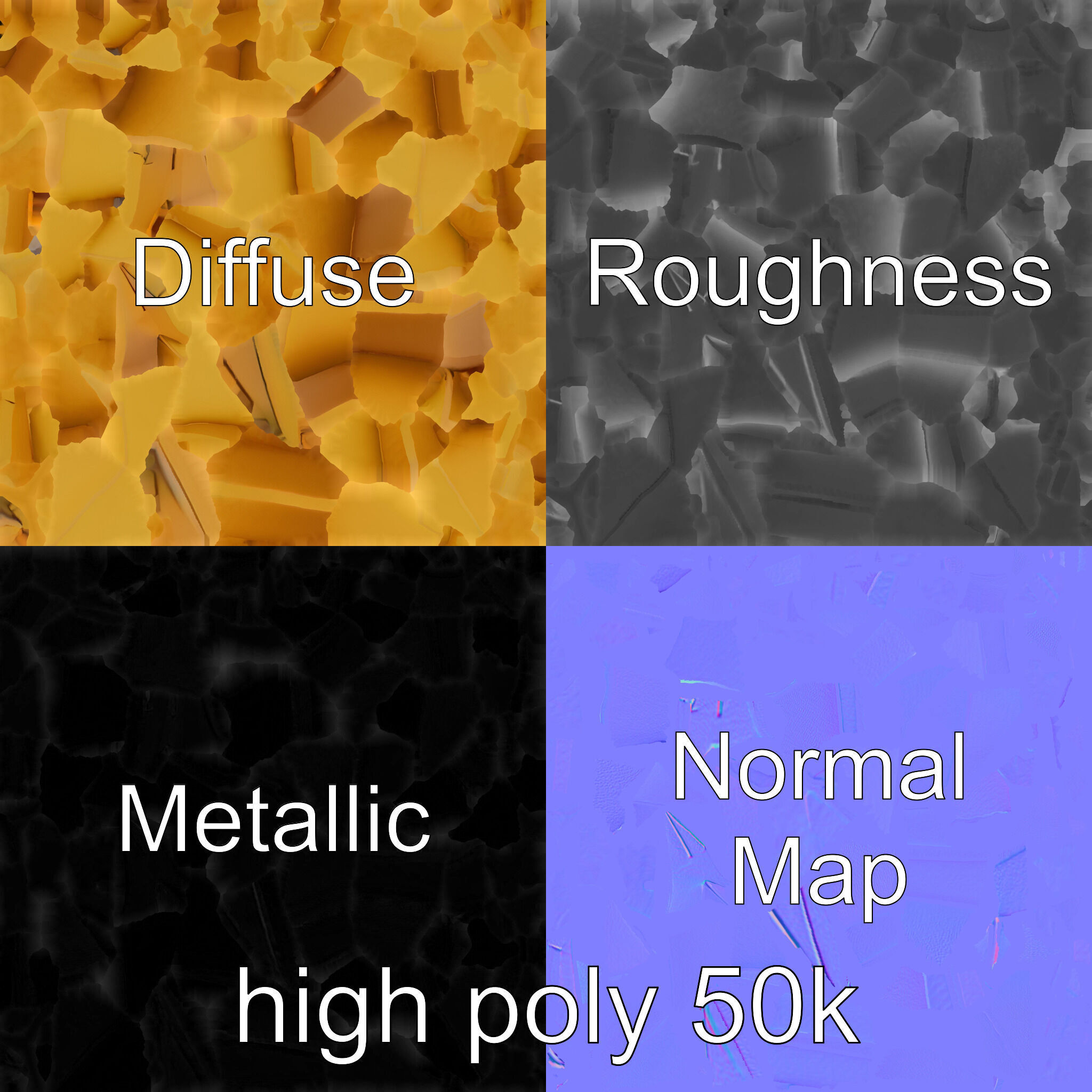 Origami Airplane Sculpture model pack Low-poly 3D model_1