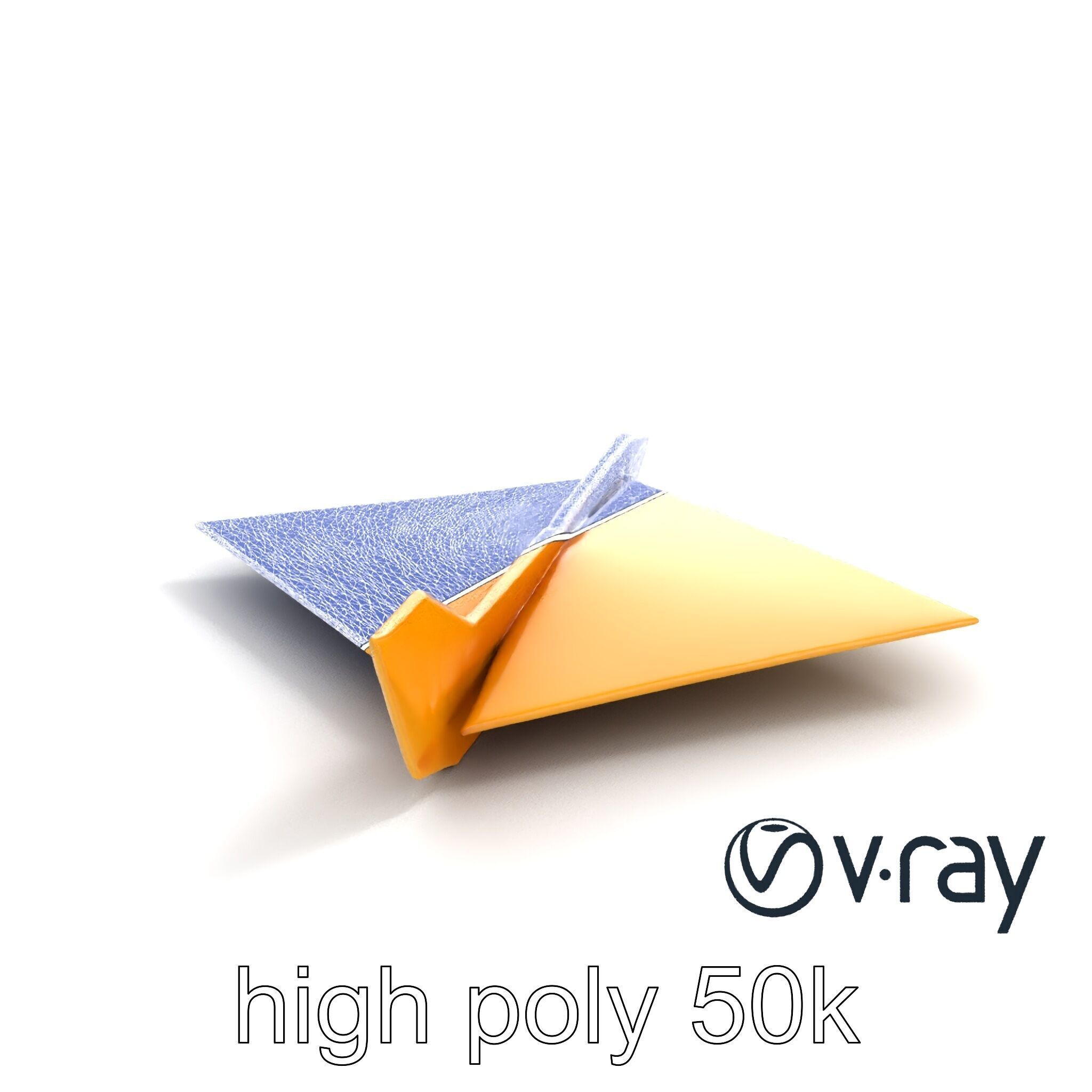 Origami Airplane Sculpture model pack Low-poly 3D model_15
